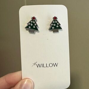 Boutique Christmas Tree Stud Earrings new in package